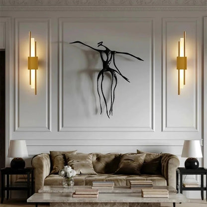LED-Wandleuchte 10 W – Gold – Warmweiß 3000 K – Modernes zylindrisches Design