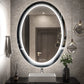 Oval LED Bathroom Mirror – Illuminated, Anti-Fog & Touch Sensor