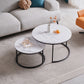 Rundes Couchtisch-Set, 2-teilig – Modern & Platzsparend