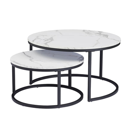 Ronde Salontafelset 2-delig – Modern & Ruimtebesparend