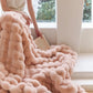 Ultra-Soft Faux Rabbit Fur Deken & Kussensloop – Luxe Winter Collectie
