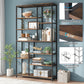 Modern 8-Tier Industrial Bookshelf