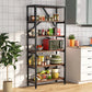 Industrial 5-Tier Bookshelf – Retro Vintage Style