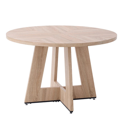 Ronde Eettafel Ø120 cm – Modern Industrieel Design – 4 tot 6 Personen