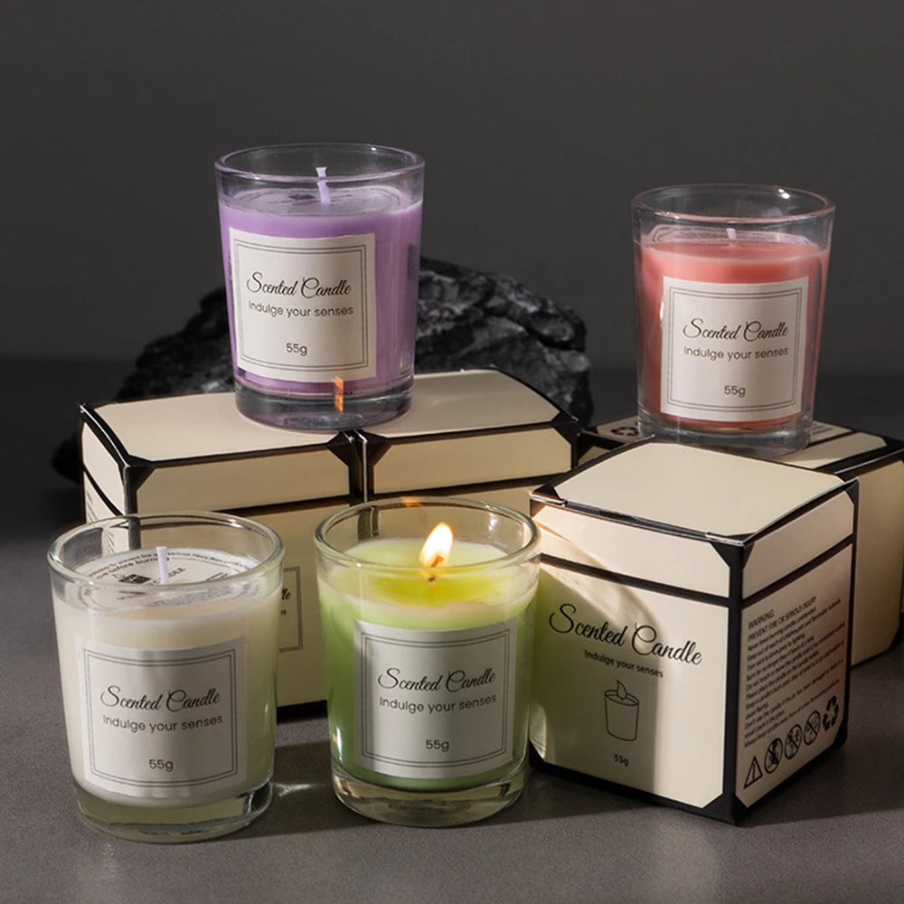 Handgefertigte Duftkerze – 100 % Sojawachs (Aromatherapie)