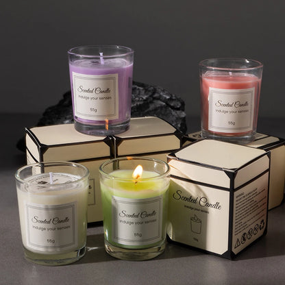 Handmade Scented Candle – 100% Soy Wax (Aromatherapy)