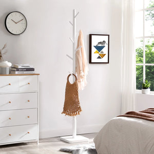 Moderne Staande Kapstok met 8 Haken – Massief Hout