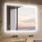 Rectangular LED Bathroom Mirror – Frameless, Dimmable & Anti-Condensation