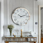 Round Mirrored Wall Clock 60cm – Crushed Diamond Design