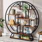 Industrial Bookshelf with Rounded Shape – 14 Compartments