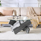 Ronde Salontafel met Glazen Blad