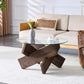 Ronde Salontafel met Glazen Blad