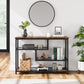 Industrial Console Table with 4 Tiers – Narrow & Vintage Design