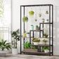 5-Tier Cabinet with Plant Rack – Ladder Design with 7 Shelves & S-Hooks