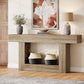 60 cm Farmhouse Console Tafel – Rustiek Bruin &amp; Grijs – 160 x 30 x 82 cm