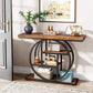 ndustriële Console Tafel – 4 Niveaus – 105 x 30 x 80 cm – Retro Bruin/Zwart