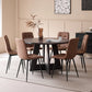 Ronde Eettafel Ø120 cm – Modern Industrieel Design – 4 tot 6 Personen
