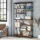 Modern 8-Tier Industrial Bookshelf