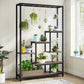 5-Tier Cabinet with Plant Rack – Ladder Design with 7 Shelves & S-Hooks