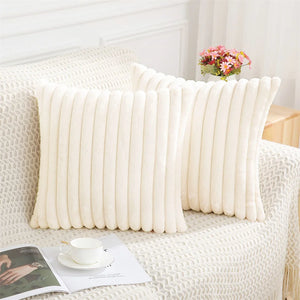 Nordic Faux Fur Plush Pillowcase – Handmade & Luxurious Finish