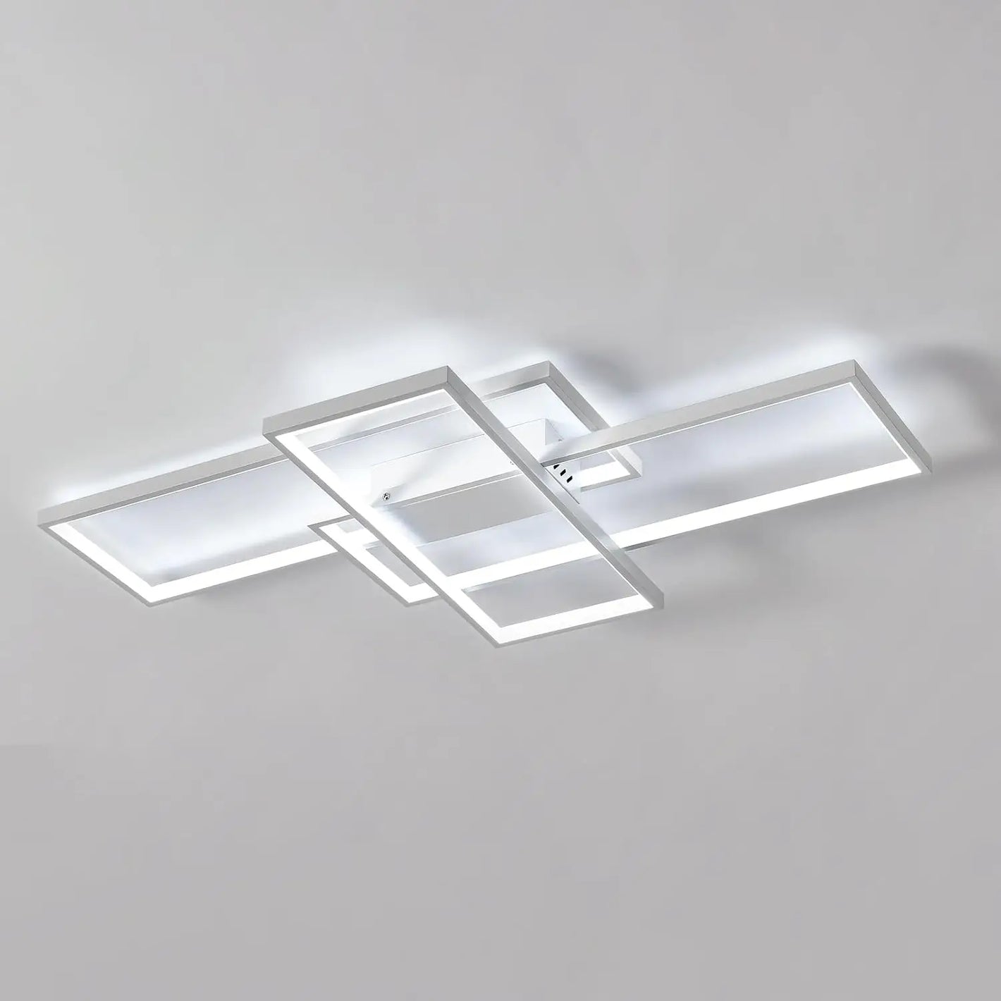 Moderne LED-Deckenleuchte mit 3 quadratischen Elementen – 64 W – Weißes Licht