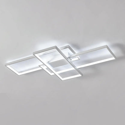 Moderne LED-Deckenleuchte mit 3 quadratischen Elementen – 64 W – Weißes Licht