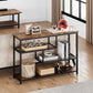 Industrial Console Table with 4 Tiers – Narrow & Vintage Design
