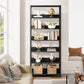 Industrial 5-Tier Bookshelf – Retro Vintage Style