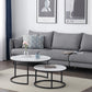 Rundes Couchtisch-Set, 2-teilig – Modern & Platzsparend