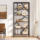Industrial 5-Tier Bookshelf – Retro Vintage Style