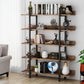 Industrial 5-Tier Bookshelf – Retro Vintage Style