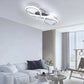 Moderne LED-Deckenleuchte 36 W – Geometrisches Design – 6500 K Kaltweiß – Chrom/Silber