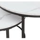 Rundes Couchtisch-Set, 2-teilig – Modern & Platzsparend