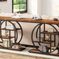 ndustriële Console Tafel – 4 Niveaus – 105 x 30 x 80 cm – Retro Bruin/Zwart