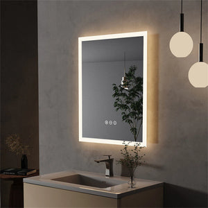 Rectangular LED Bathroom Mirror – Illuminated & Anti-Fog