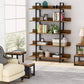 Industrial 5-Tier Bookshelf – Retro Vintage Style