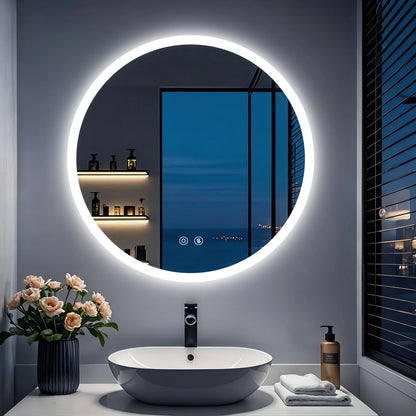 Ronde LED Badkamerspiegel met Verlichting – Anti-Condens