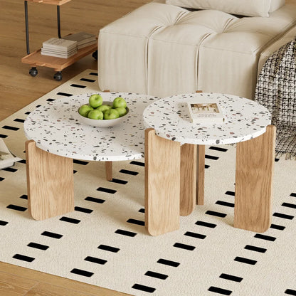 Artistic Nesting Coffee Table Set – 2-Piece