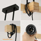 Vintage 3-Lichts Hanglamp – Hout & Metaal (E27, Verstelbaar)