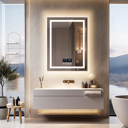 LED Bathroom Mirror with Bluetooth (Frontlit & Backlit)