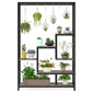 5-Tier Cabinet with Plant Rack – Ladder Design with 7 Shelves & S-Hooks