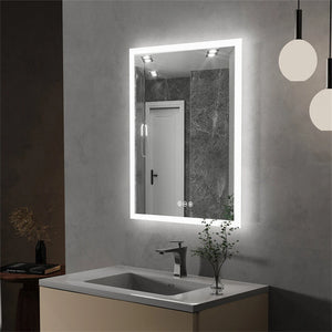 Rectangular LED Bathroom Mirror – Illuminated & Anti-Fog