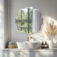 Irregular Wall Mirror with Faceted Edge – Frameless Modern Design