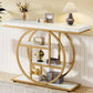 ndustriële Console Tafel – 4 Niveaus – 105 x 30 x 80 cm – Retro Bruin/Zwart