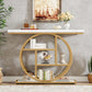 ndustriële Console Tafel – 4 Niveaus – 105 x 30 x 80 cm – Retro Bruin/Zwart