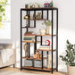 Modern 8-Tier Industrial Bookshelf