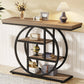 ndustriële Console Tafel – 4 Niveaus – 105 x 30 x 80 cm – Retro Bruin/Zwart