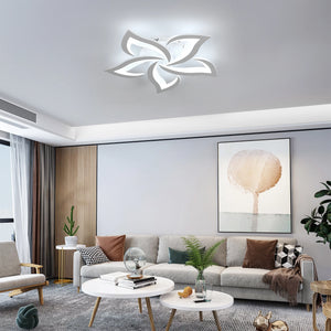 LED-Deckenleuchte mit Blumendesign – 60 W – 6500 K Kaltweiß – 6750 Lumen