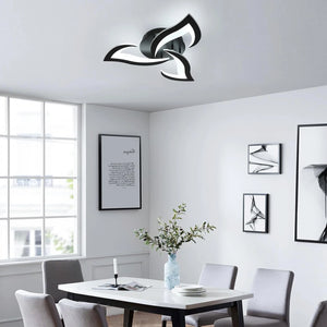Dimmable LED Ceiling Lamp – Black – With Remote Control