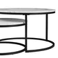 Rundes Couchtisch-Set, 2-teilig – Modern & Platzsparend